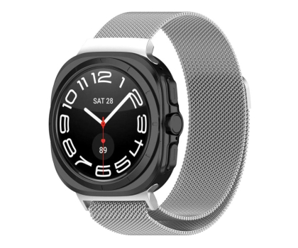 Pasek i akcesoria do zegarków TECH-PROTECT Milaneseband do Galaxy Watch Ultra (47 mm) Silver 5906302312368